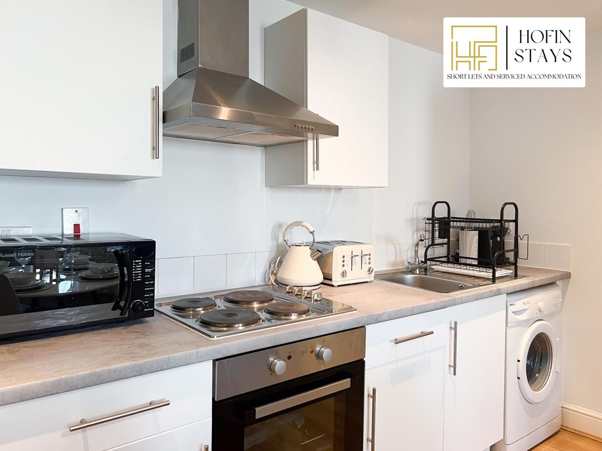 Last-minute Reserve L Premium On 2 Double Bed For 6 Guests L Deals L Hofin Short Lets & Serviced Apartamento *